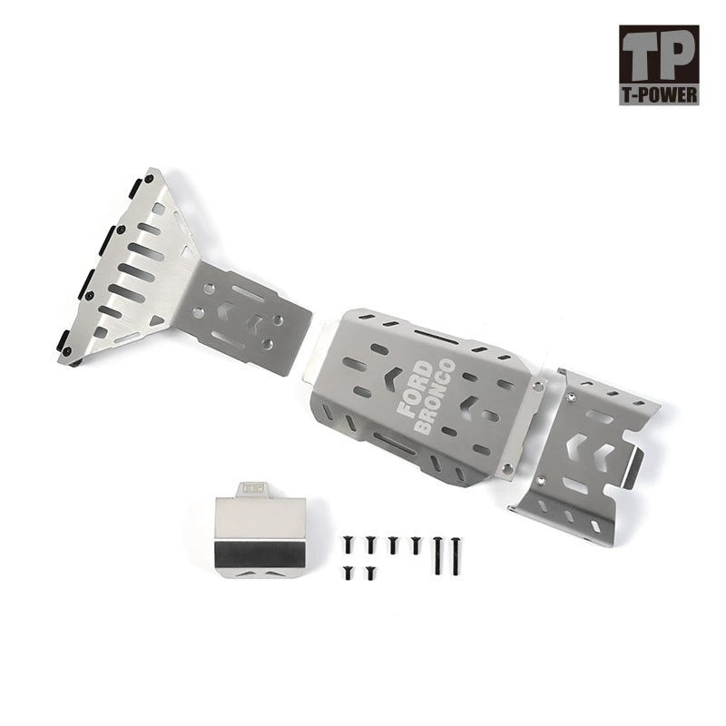 Placa Protetora KM Traction Hobby 1/8 BRONCO , Armadura De Metal Chassi