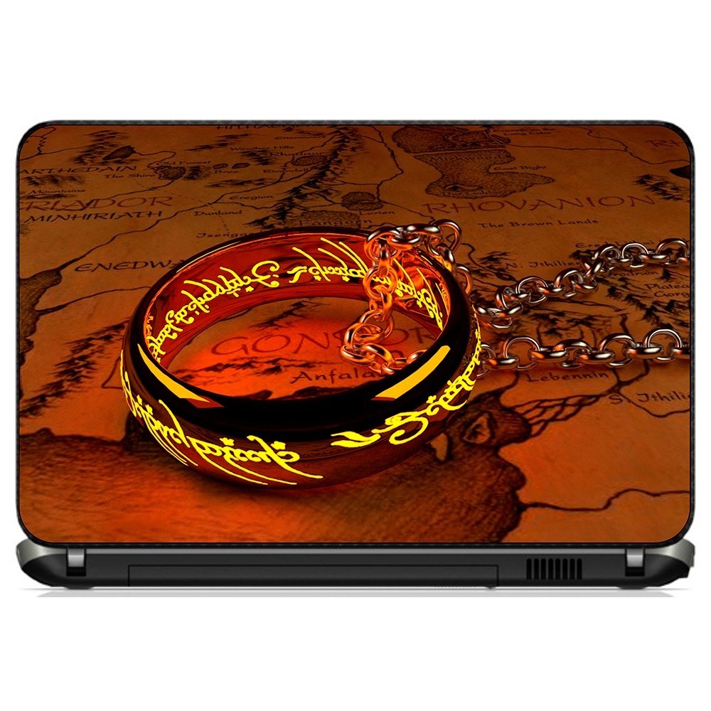 Adesivo Personalizado Skin Pelicula Notebook Macbook Tablet O Senhor dos Aneis [ 07 ] Filme Dragao Fantasia Rei full hd casa quarto shop3