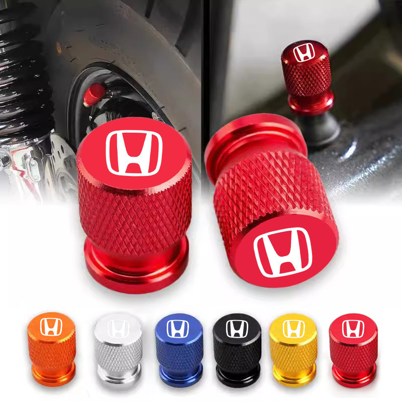 4 Pçs Liga Tampa Da Válvula Do Pneu Roda Carro Poeira Para Honda Civic Accord Fit Cidade Vezel CRV Odyssey Jazz Prelude