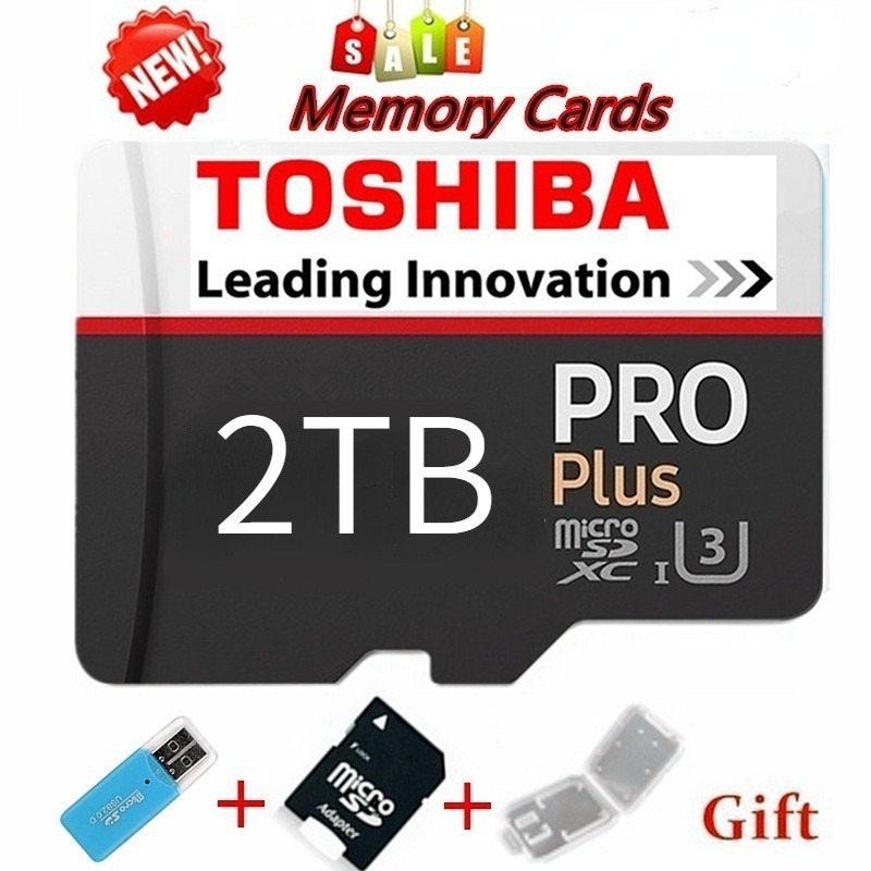 Cartão De Memória Micro SD TOSHIBA 2 Tb 1 512 Gb 256 TF Class10 U3 De Alta Velocidade Para Câmera , Dashcam , Drone