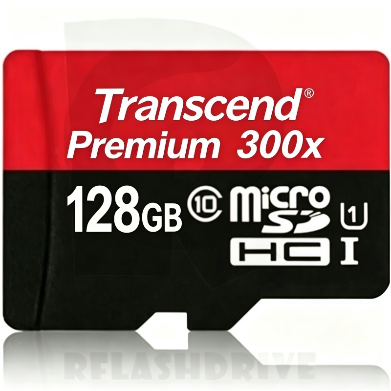 Cartão De Memória Micro SD Premium Transcend 300x Class10 U1 De Alta Velocidade 32GB 64GB 128GB 256GB 512GB 1TB 2TB Para
