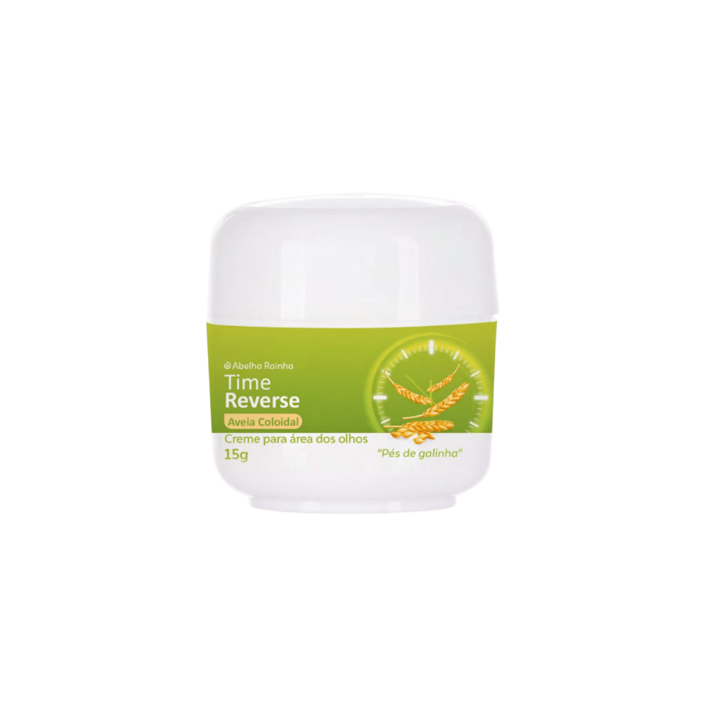 Creme para Área dos Olhos Pra Rugas e Pé de Galinha 15g Abelha Rainha TIME REVERSE