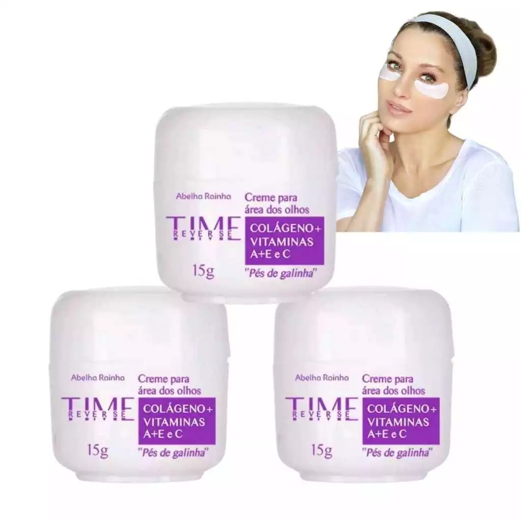 Kit com 3 Creme Para Área Dos Olhos 
