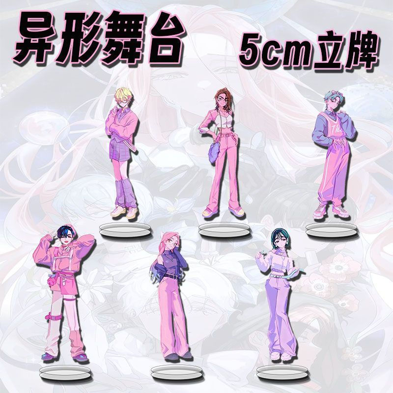 6item/Set 5centimeter Pink Series ALIEN STAGE Gift toy figure Acrylic stand MIZI SUA Ata IVAN HYUN