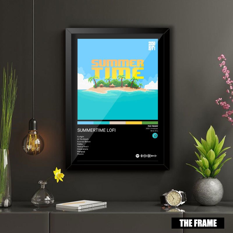 Quadro Decorativo A4/A3 Album Summertime Lofi Wey