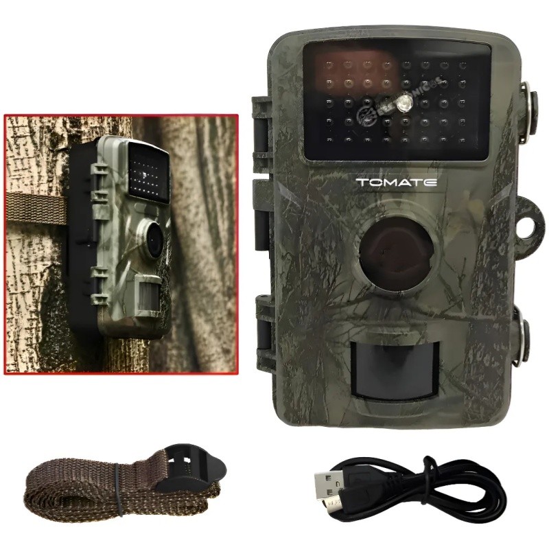 Câmera De Trilha Caça Visão Noturna Full Hd Prova Dagua 16mp Camuflado, Câmera De vigilância