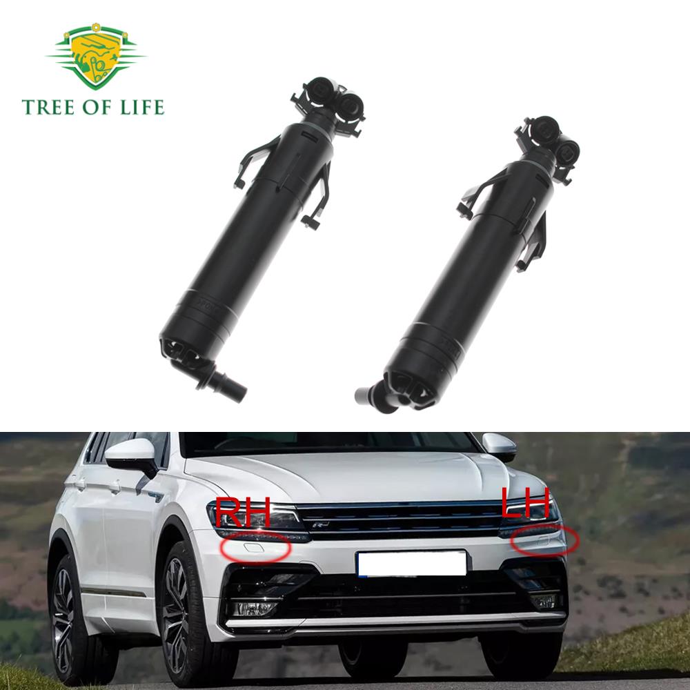 Bocal Lavador De Farol Dianteiro Para Vw Tiguan Ii Mk2 2016-2020 , 5na955104um 5na955103a