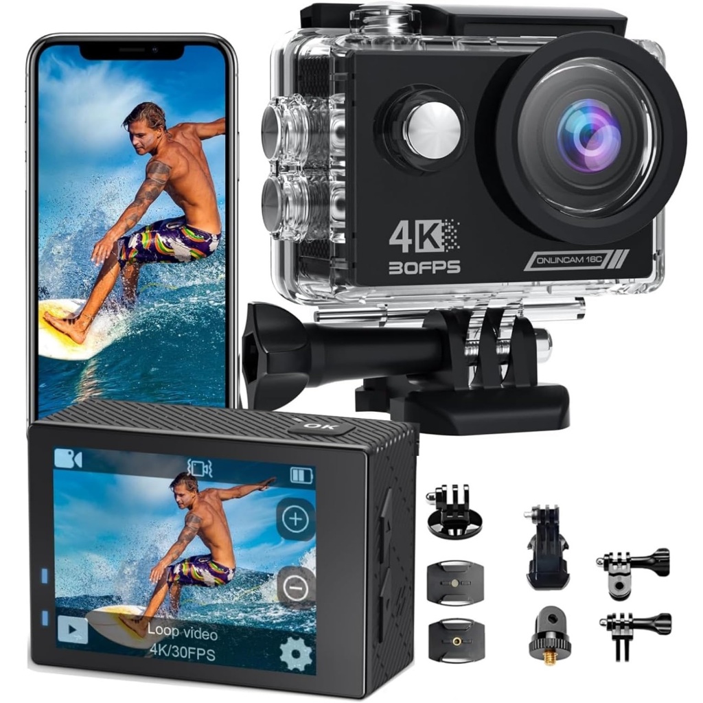 SJCAM SJ4000 Air Câmera de Ação 4K/30fps Ultra HD 16MP Tela de 2.0