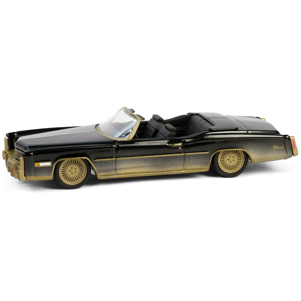 Miniatura - 1:64 - 1976 Cadillac Eldorado Convertible - California Low Rider 6 - Greenlight 63070