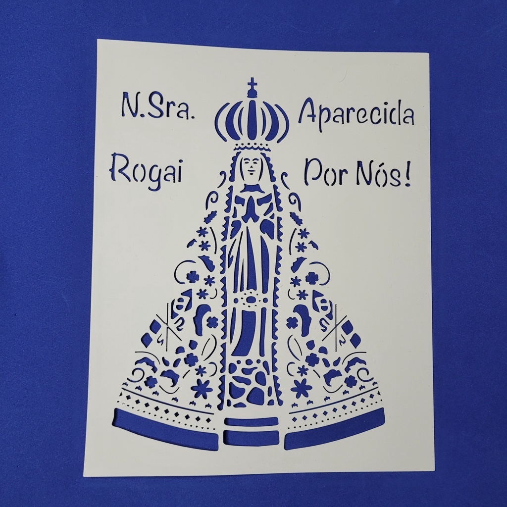 Stencil para Pintura N. Sra. Aparecida - 20x25 cm
