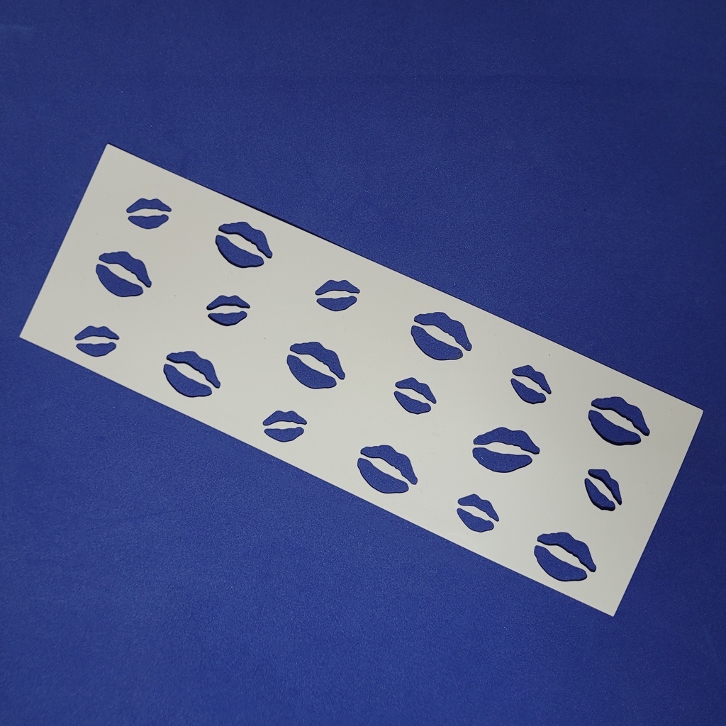 Stencil para Pintura Bocas 10x30cm