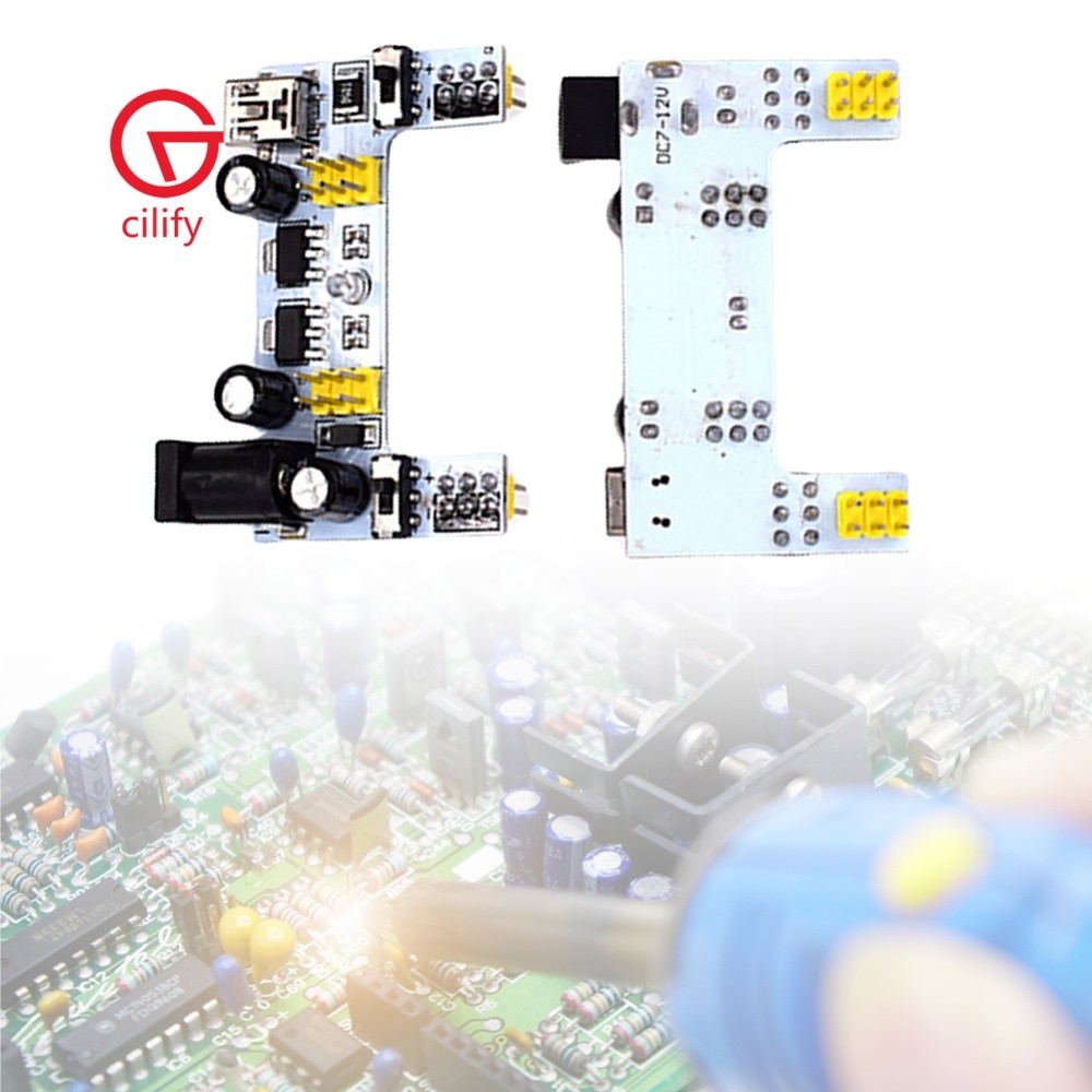 MB102 Mini USB Placa De Ensaio De Interface De 2 Canais DC 5/3.3 V