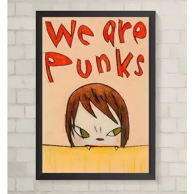 Quadro  -  Yoshitomo Nara - We Are Punks  -  Decora   -  24 Cm X 33 Cm