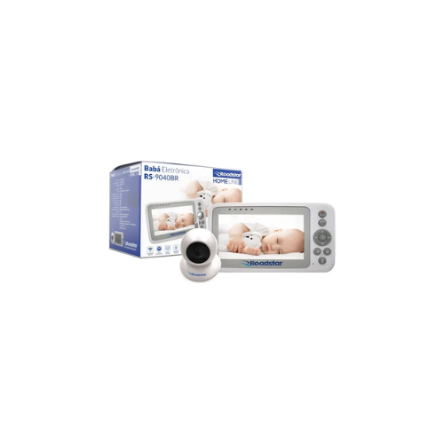 Babá Eletrônica Monitor 4,3 Câmera S/ Fio Visão Noturna RS9040BR ROADSTAR
