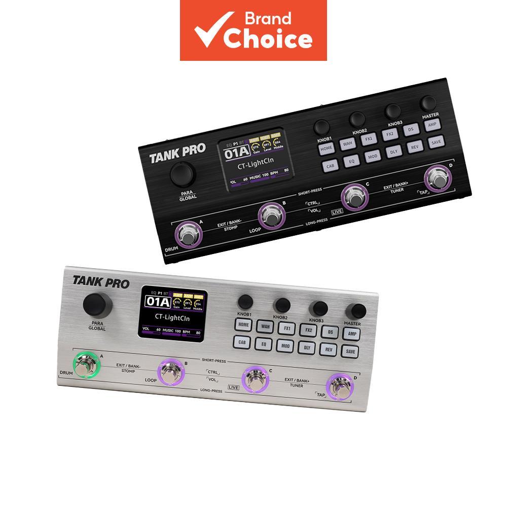 M-VAVE TANK PRO Guitarra Multi Efeitos Pedal IR Loader Looper Drum Machine Tuner Placa De Som Para Baixo Elétrico Recarr