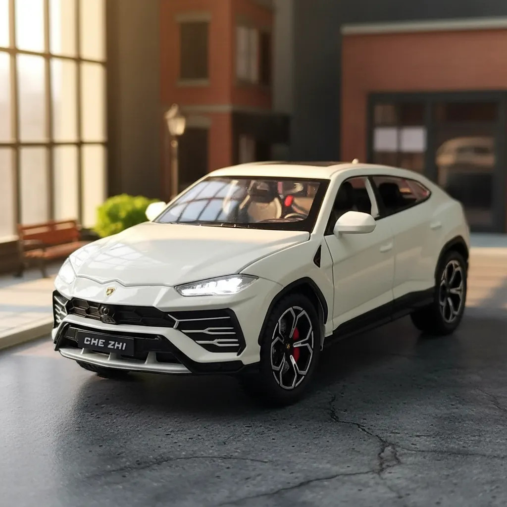 Lamborghini Urus 1/24 Som/luz/buzina Modelo:Branco Pérola