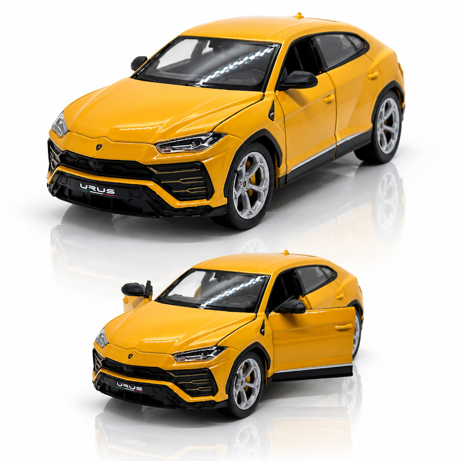 Miniatura Lamborghini Welly Urus Escala 1:24 20cm Abre Portas Colecionável