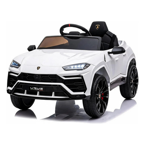 Mini Carro Elétrico Infantil 12v Lamborghini Urus Branco Carrinho Motorizado com Controle Remoto Original