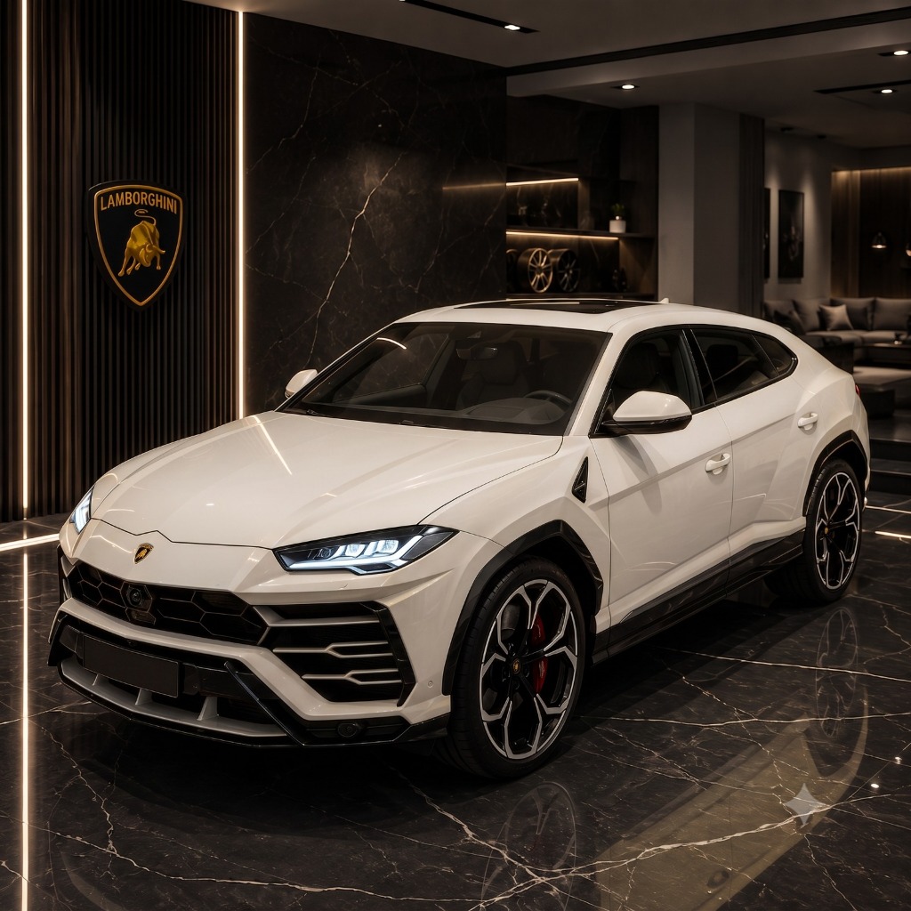 Miniatura Carro SUV Lamborghini Urus 1:24 Metal Som Luz Abre Portas Friccao Ligeiro