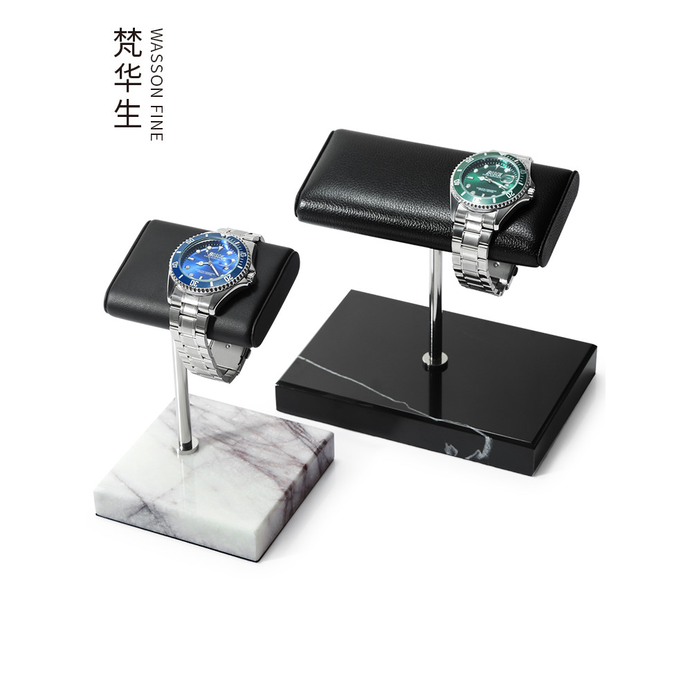 Van Watson Marble Watch Bracket Armazenamento Janela Display Rack Adereços para relógio de pulso