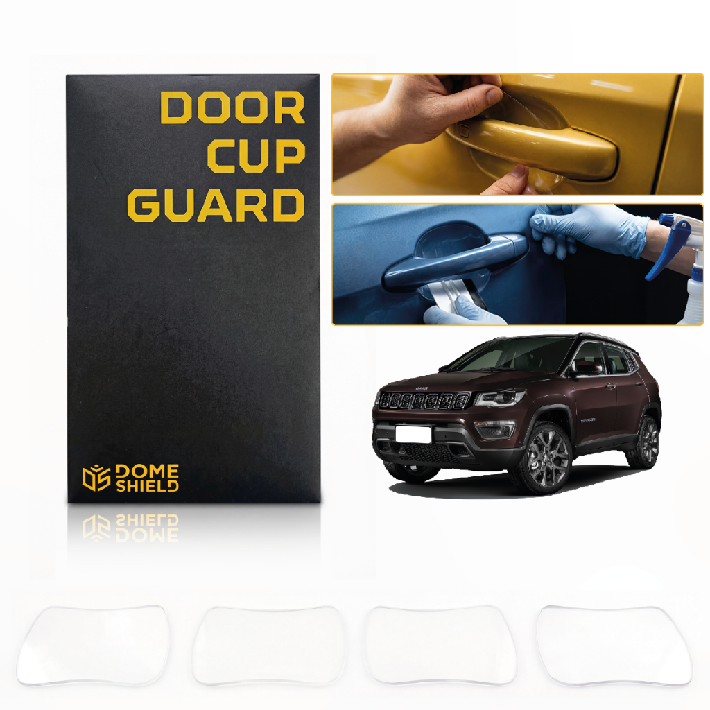 Jeep Compass - Adesivo Película PPF Porta Copa Maçaneta Protetor Premium Transparente Carro