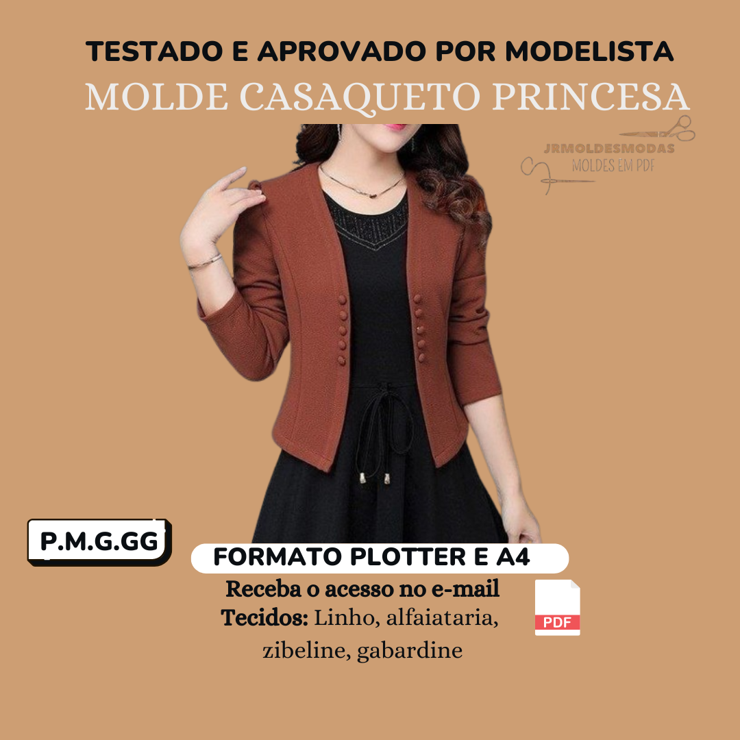 Molde Casaqueto princesa