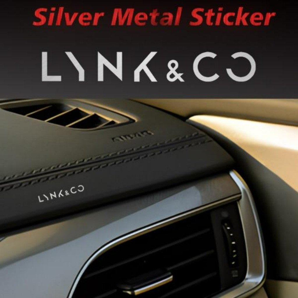 Kit 10 Peças 3D Sticker Metal Emblema Automotivo Acessórios para Carro For Lynk Co 01 02 03 05 09