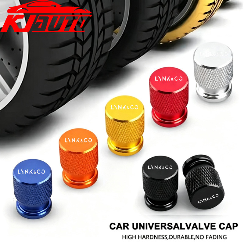 4 Pçs Lynk & Co Tampas Da Válvula Do Pneu Roda Carro Capa Haste Protetor À Prova De Poeira Dwaterproof Água Para 01 02 0