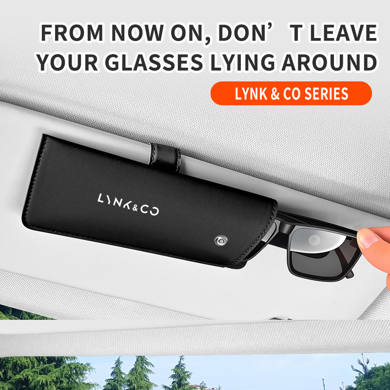 LYNK & CO Estojo Para Óculos De Carro 05 09 01 06 02 03 Caixa De Armazenamento Guarda-Sol Magnética