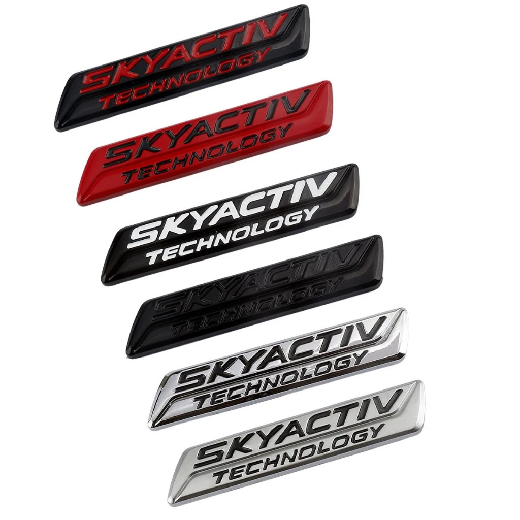 3D Metal SKYACTIV TECHNOLOGY Logo Car Auto Decorativo Emblema Adesivo Decalque Substituição Para MAZDA
