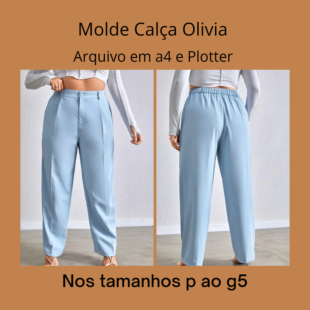 Molde Calça Olivia