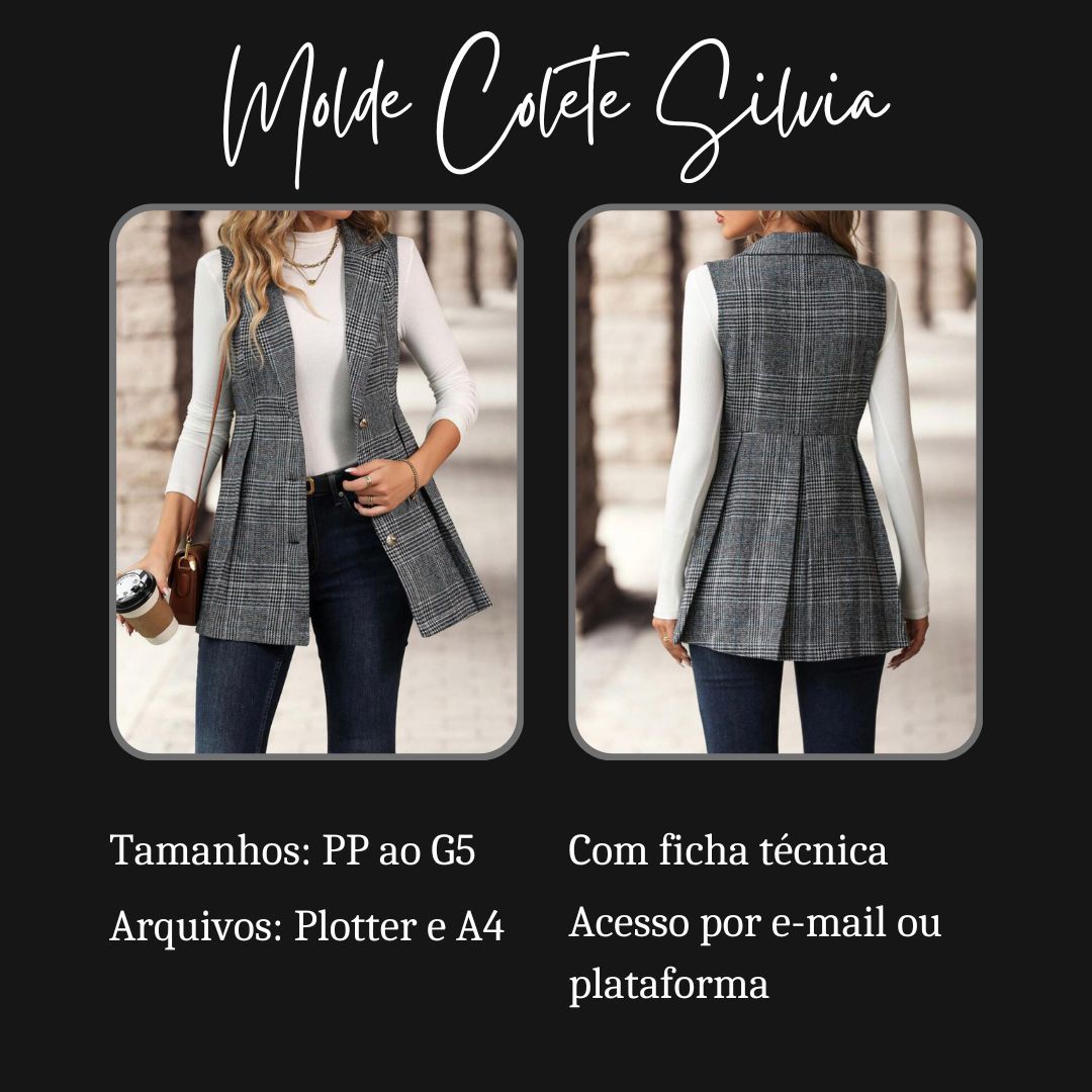 Molde Colete Silvia