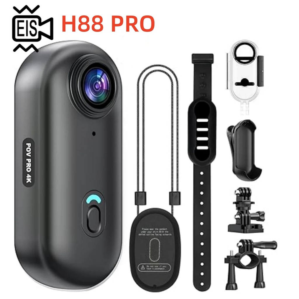 EIS WI-FI Transmissão Ao Vivo Mini Câmera Do Corpo Preto Wearable Bateria Cop Cam Waterpoor Polegar Bolso 4K Pequena Açã
