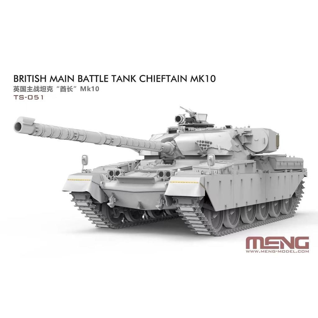 MENG TS-051 1/35 Tanque De Batalha Principal Britânico CHIEFTAIN MK10 Kit Modelo