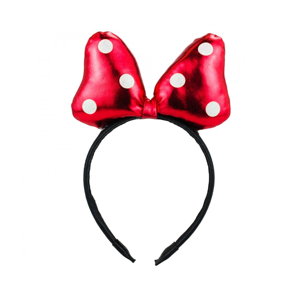 DYG101TR-MK10-D | Tiara Laço Vermelho Minnie 24x16cm - Disney