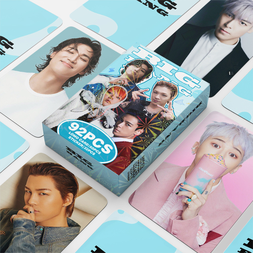 92 kpop kpop Photocards Master Chain BIGBANG coleção cartões de fotos estrela manual adesivos auto-impressos cartões LOM