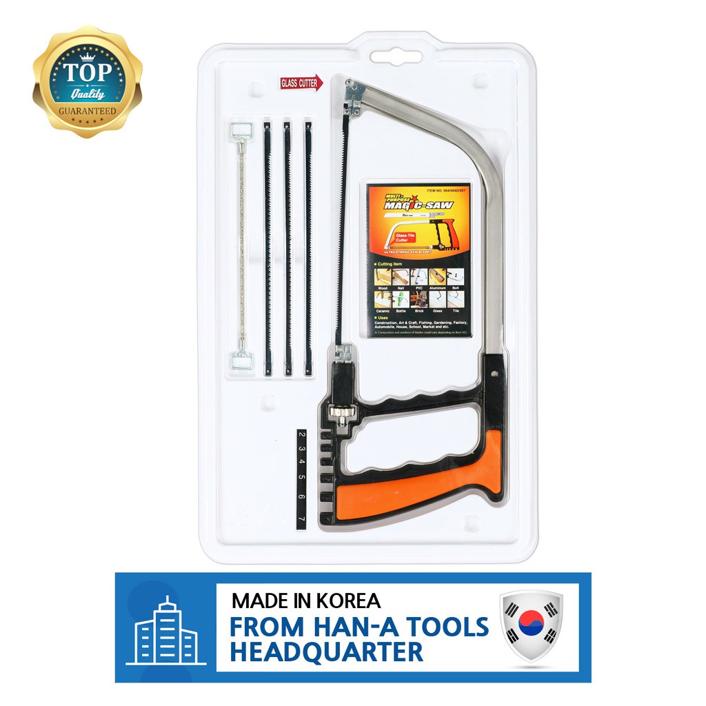 Serra Mágica Kit De Manual Universal Caixa De Ferramentas De Conjunto De Múltiplas Lâminas Funciona Como Coping Bow Jab Rip Poda Chain Serras Manuais Um Cortador Adequado Para Cortar Madeira Tubos De PVC Vidro (HA-904D)