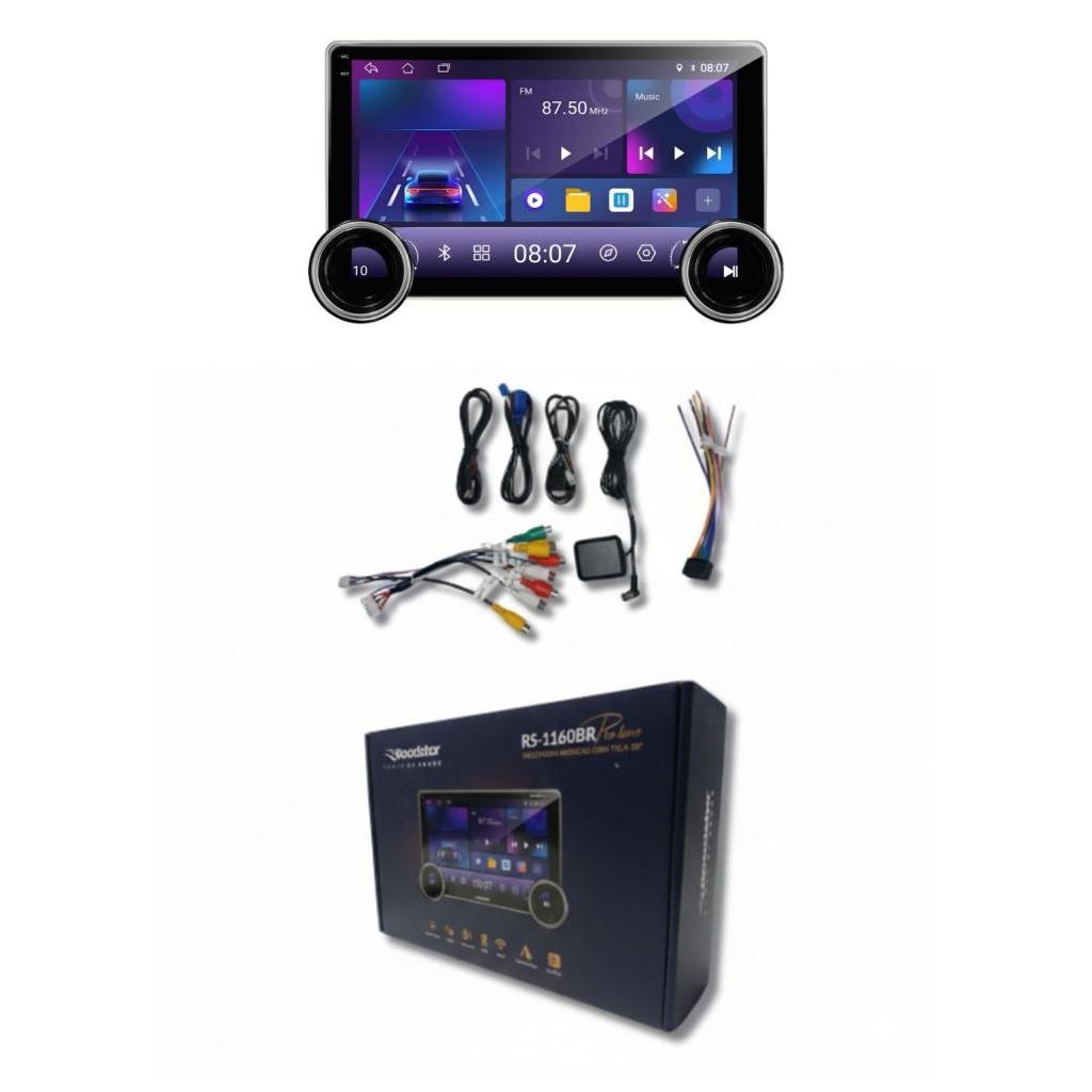 Central Multimidia 10 Polegadas Universal 12v Android 14 Car Play Sem Fio Touch GPS WIFI Baixa Apps