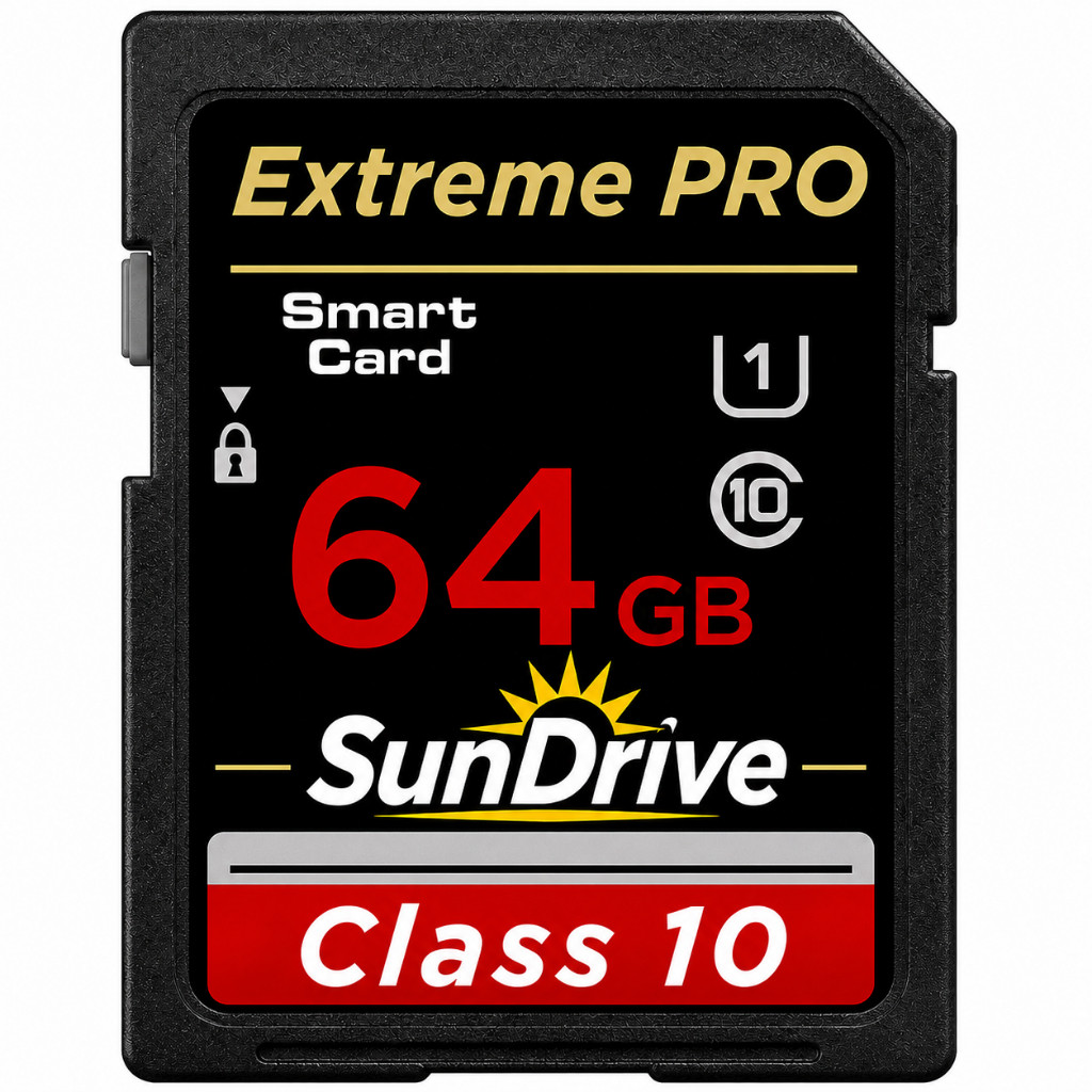 Cartão de memória 64GB Extreme PRO SDXC UHS-I - C10, U3, V30, 4K UHD Cartão SD 64GB Alta Velocidade