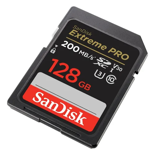 Cartão SDXC SanDisk Extreme Pro 128 GB UHS-I 200 MB/s 90 MB/s resistente