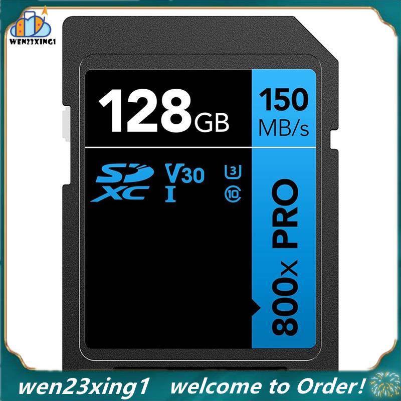 [Wen-Shop] Cartão SD De Alto Desempenho PRO 800x 128 Gb , UHS-I , C10 , U3 , V30 , Suporte 4K , De Memória SDXC De Veloc