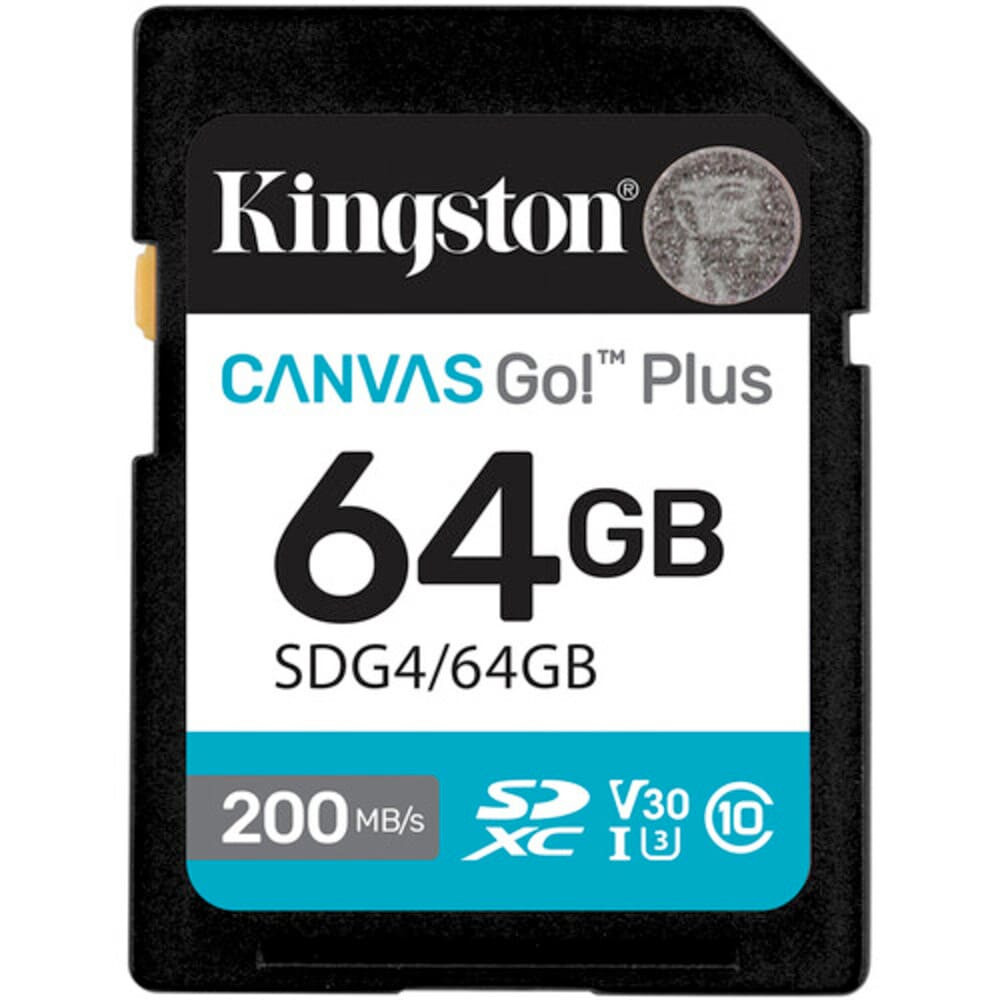Cartão de Memória SD Kingston 32GB 64GB 128GB Para Gravação 4K UHD UHS-I SDXC Alta Performance