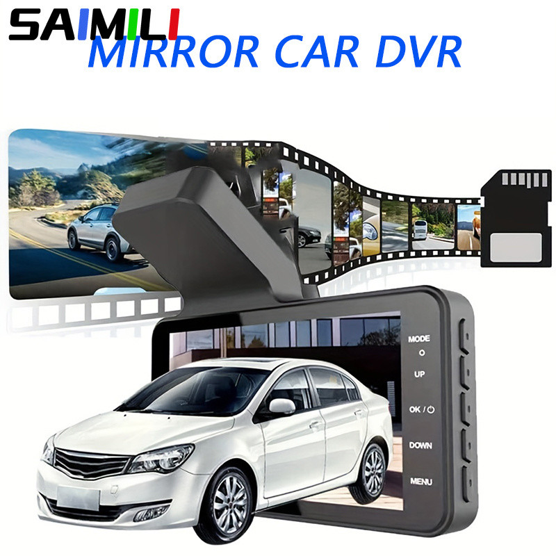 Full HD Car Dash Cam Gravador De Vídeo Câmera DVR De Visão Noturna-1080P
