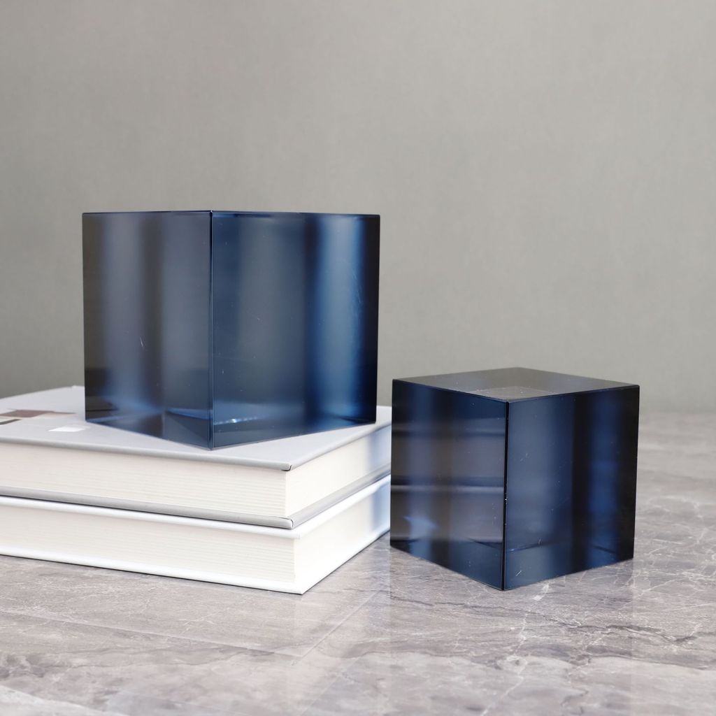 IXYE European-style gradient crystal cube tabletop decorations for living room, entryway, dining room, TV cabinet, model