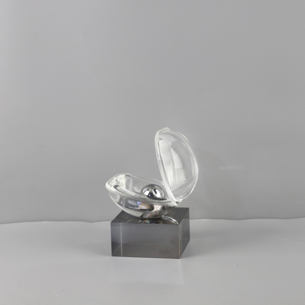 CV17 Modern minimalist geometric crystal pearl river clam tabletop ornament, suitable for living room, entryway, hotel,