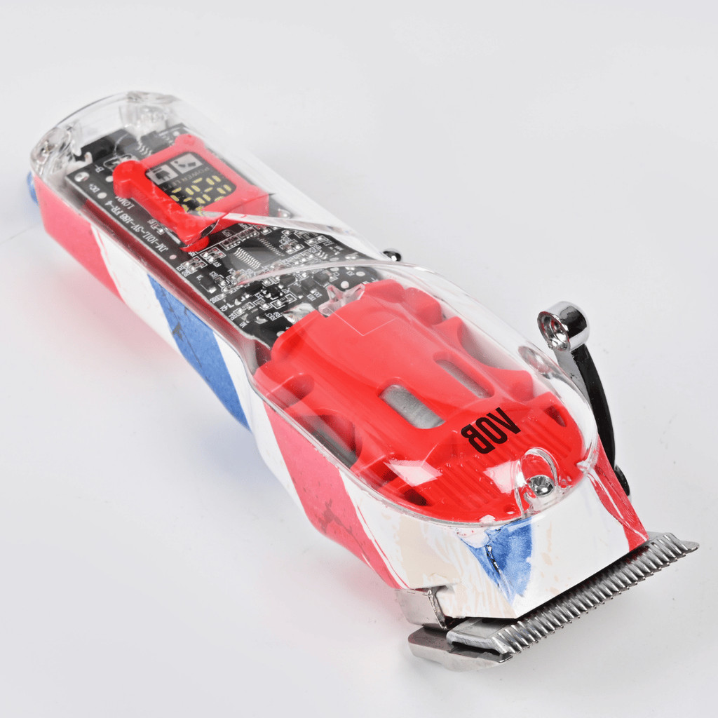 Máquina de Cortar Cabelo AOB by WMARK MA-2012 Barber 6500RPM Bateria 2600mAh Kit Profissional