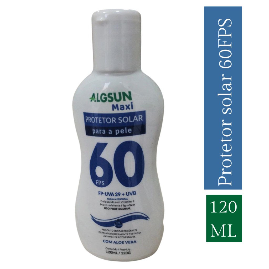 protetor solar 60FPS 120ML - Algsun