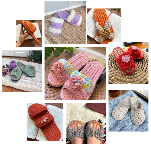 Chinelo em Fio de Malha Feminino