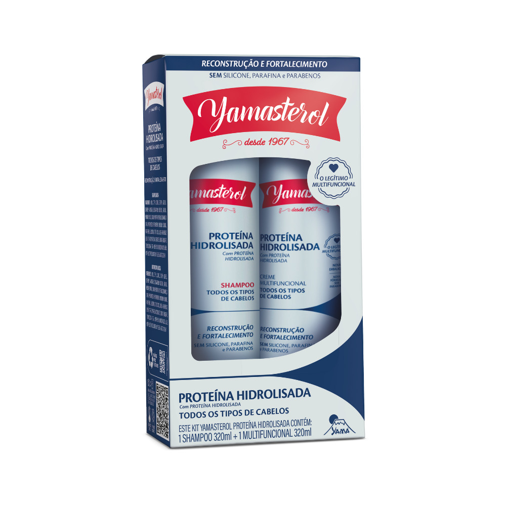 Kit Yamasterol Proteína Hidrolisada Shampoo + Multifuncional 320ml