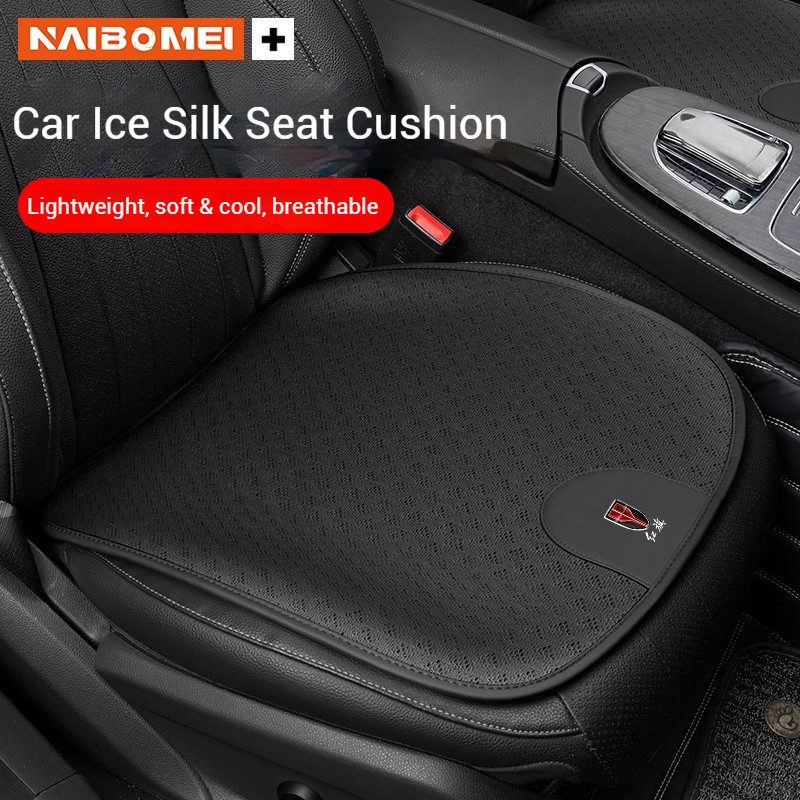 Almofada De Assento De Carro Capa Seda Gelo Para HongQi H5 H7 HS5 E-HS3 HS7 PHEV H9 QM5 HQ9 EH7